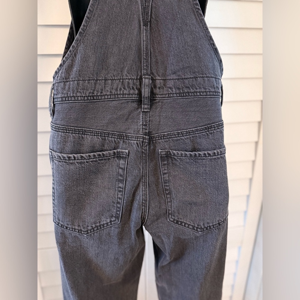 Free People We The Free Ziggy Denim Overalls Black Size 24 - Picture 8 of 10